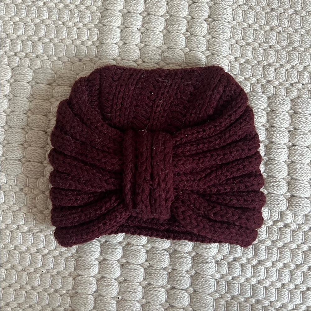 Aldo Deep Red Knit Headband